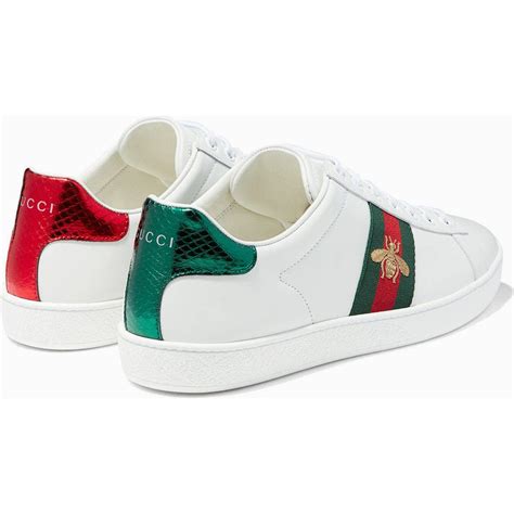 gucci ace embroidered bee sneaker|gucci bee sneakers women's.